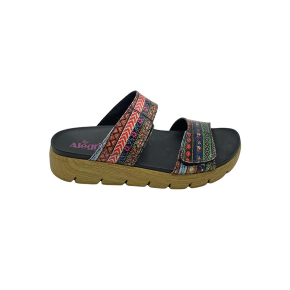 Alegria Shoes - Alegria Two Band Slide Sandals Lena Pow Wow - Medium